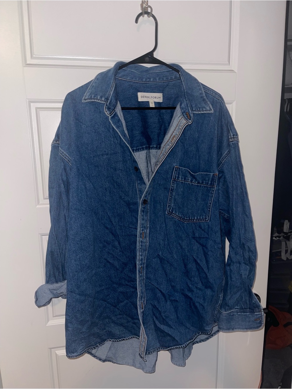 Denim Forum 80’s Comfy Denim Button Down - Picture 3 of 4